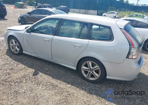 2008 Saab 9-3 Aero из США, поврежденный, VIN YS3FH52R381151764